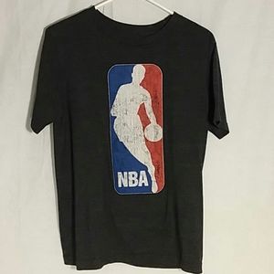 NBA tee shirt basketball t-shirt gray red white blue youth XL 14-16 short sleeve
